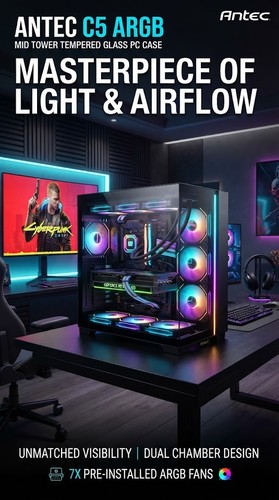 Antec argb mid tower - antec,