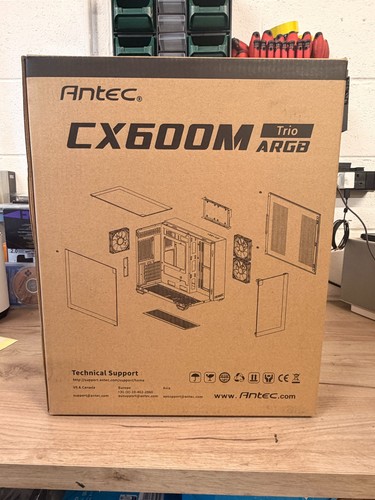 New antec cx600m argb mini - new,