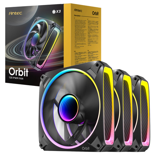 Antec orbit 120mm argb carbon - antec,